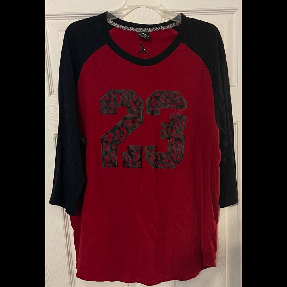 XXL Red/Black Half Sleeve Jordan T-Shirt